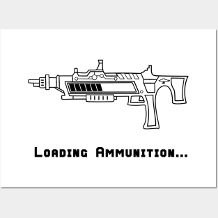 Loading Ammunition Futuristic Gun Video Game Posters and Art